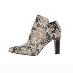 Snake print booties size 9.5